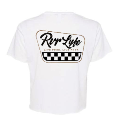 Bronze & Black Crop Tee