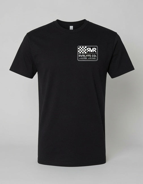White/Black Checkered Tee