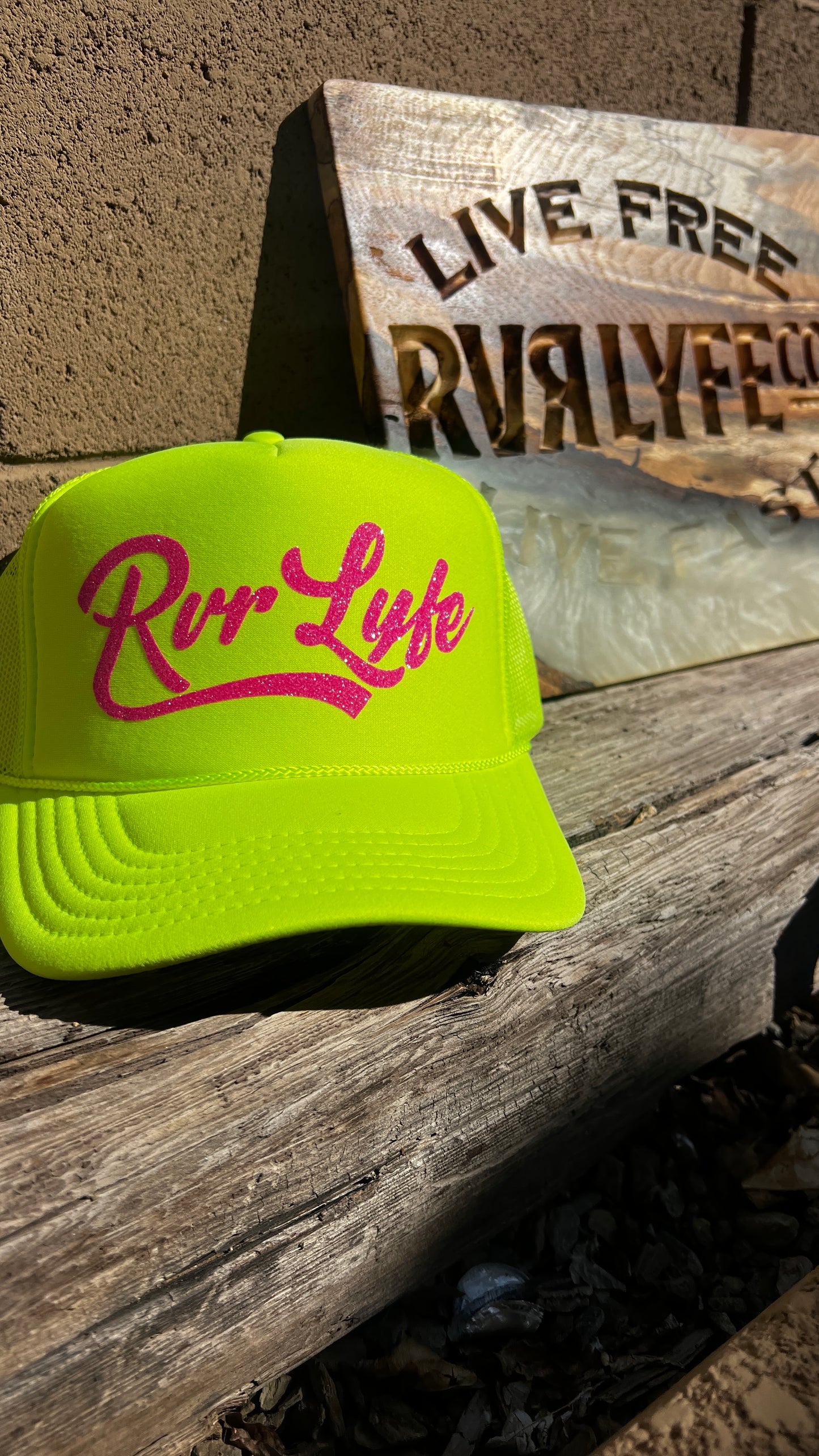Neon Yellow/Pink Trucker Hat