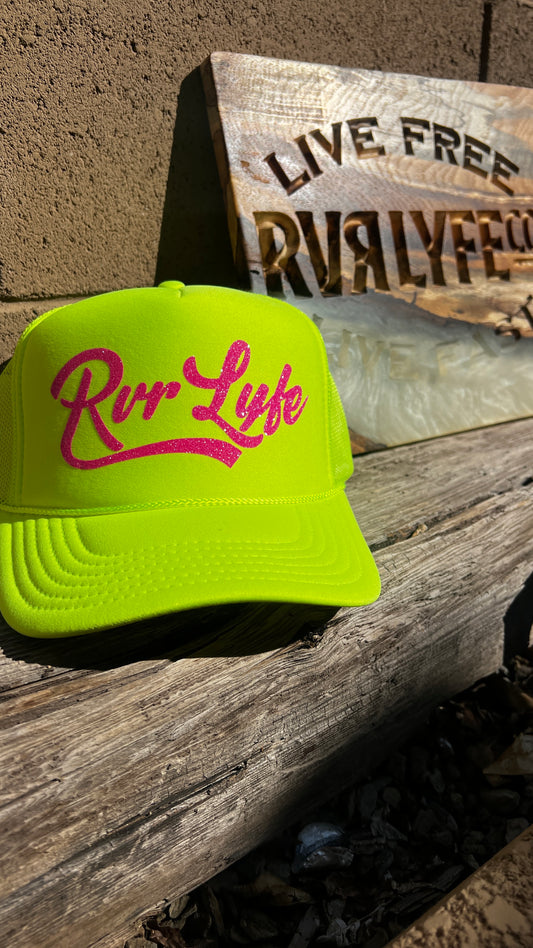 Neon Yellow/Pink Trucker Hat