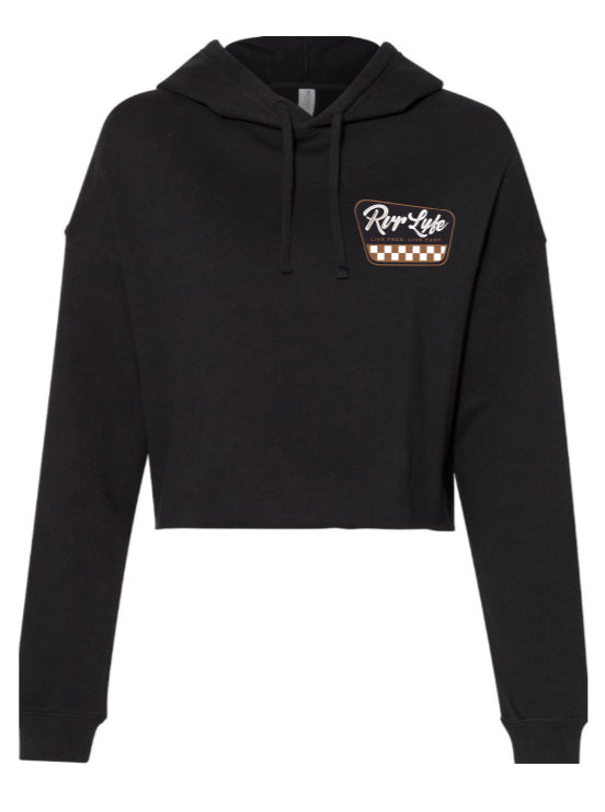 Checkered Crop Sweater