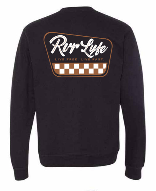 Checkered Crewneck Sweater