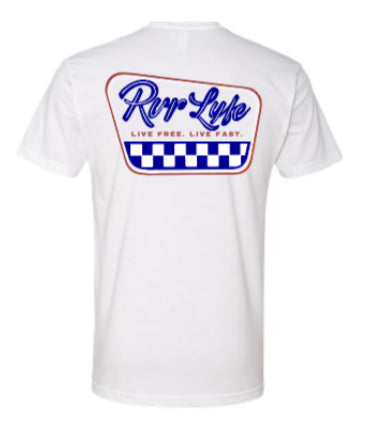 Red White & Blue Checkered Tee