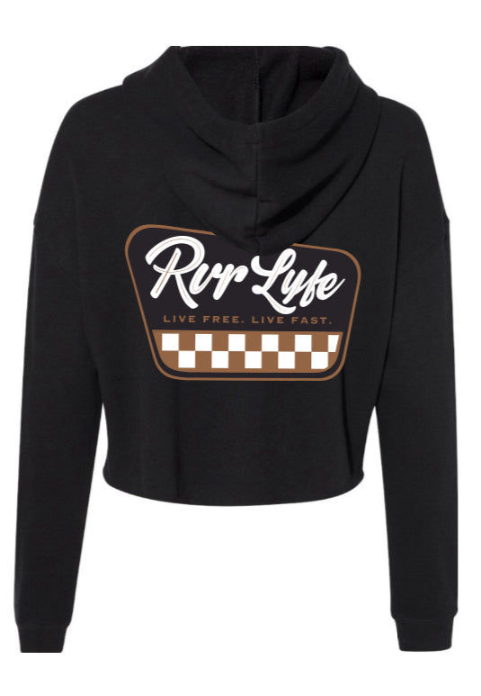 Checkered Crop Sweater