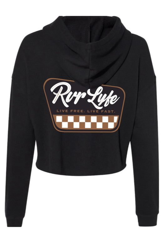 Checkered Crop Sweater