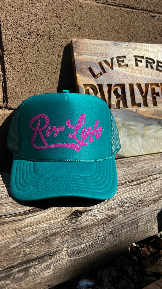 Teal/Fuchsia Trucker Hat