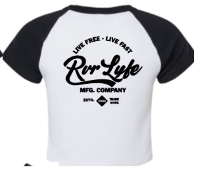 Crop Baseball Tee