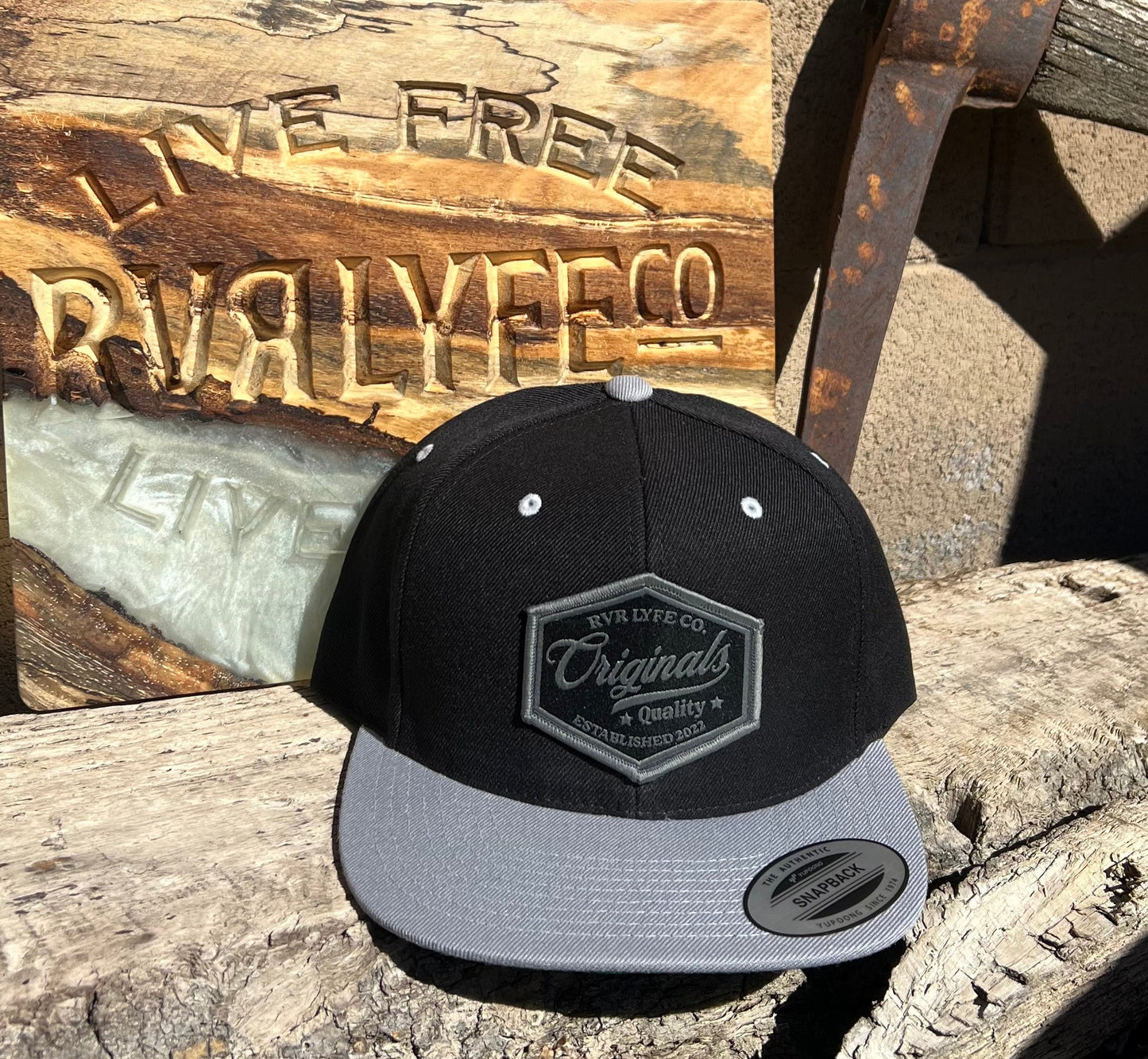 Originals Gray/Black Patch Hat
