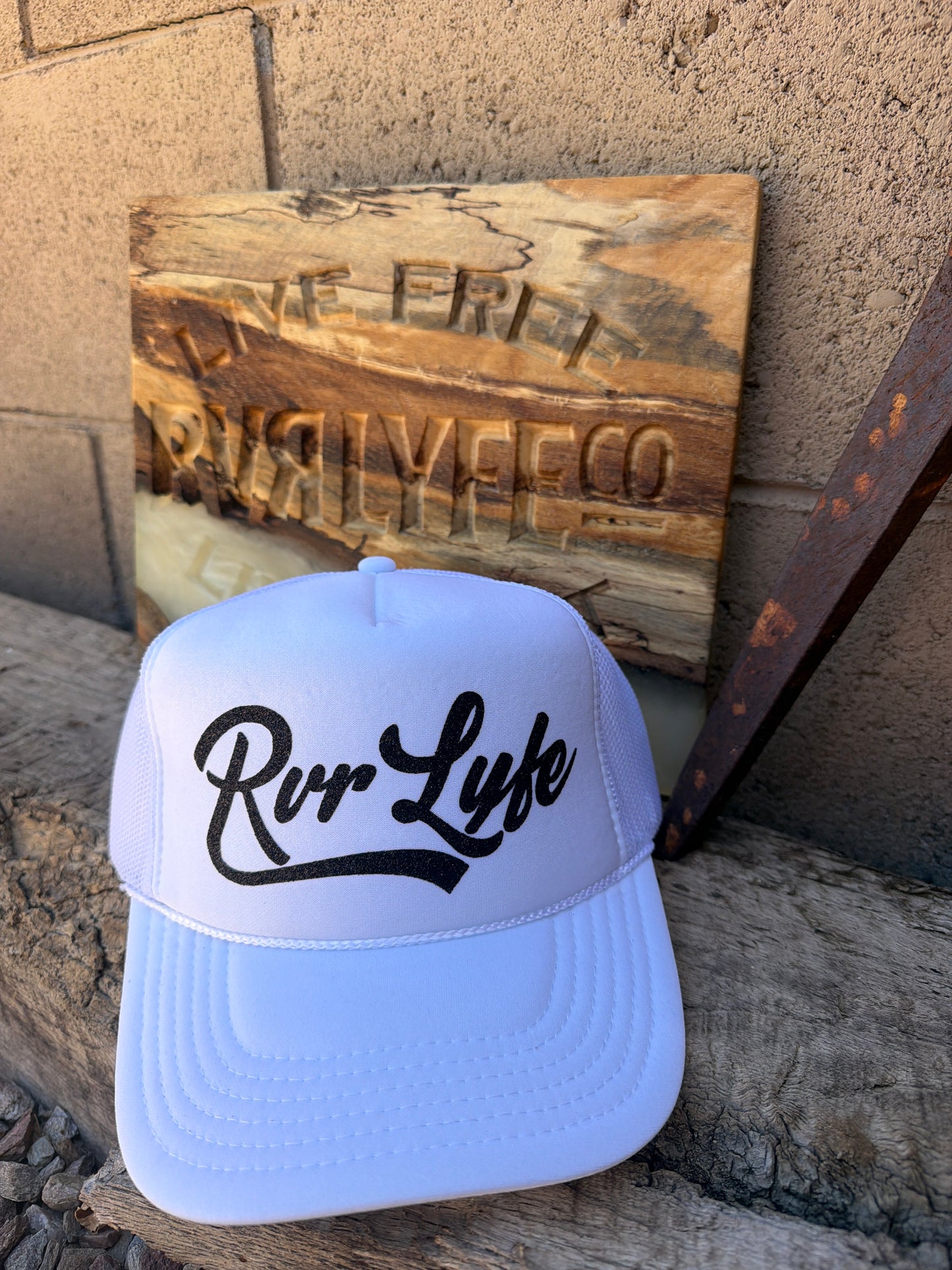 White Trucker Hat