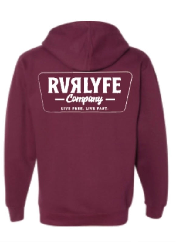 Maroon Zip Up Hoodie