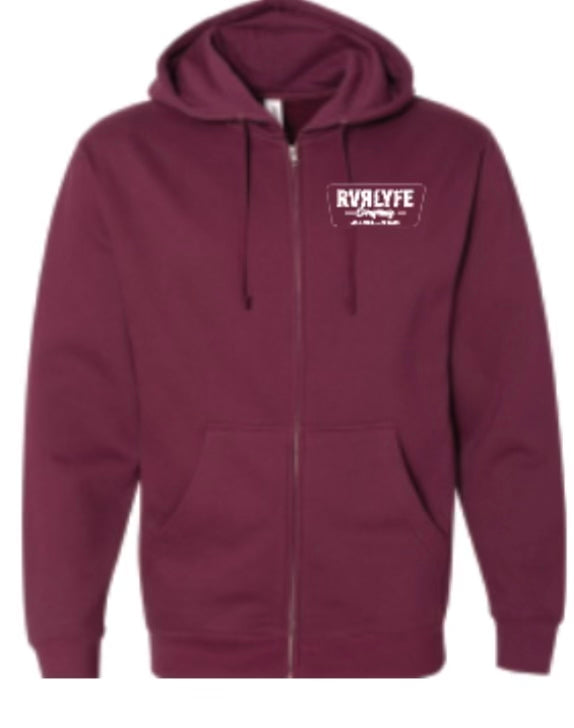 Maroon Zip Up Hoodie