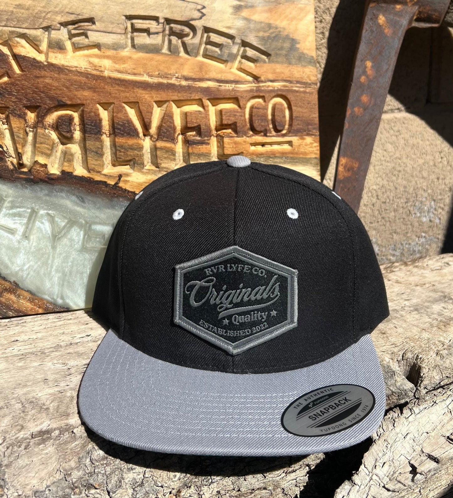 Originals Gray/Black Patch Hat