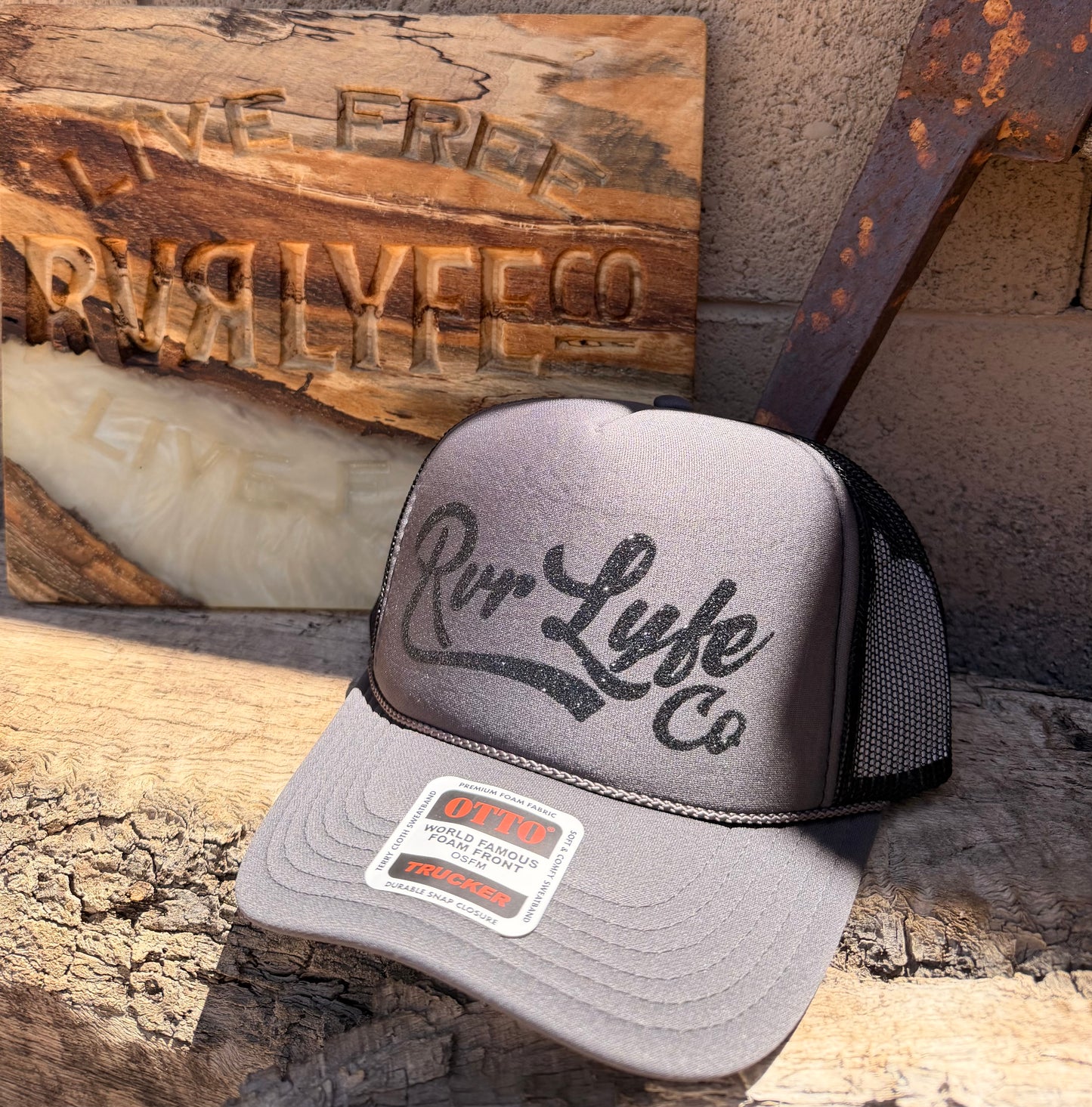 Charcoal & Black Trucker Hat