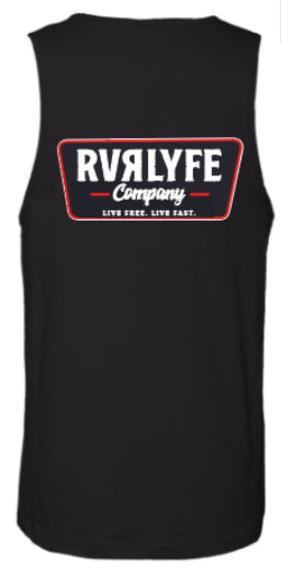 Red & White Logo Tank