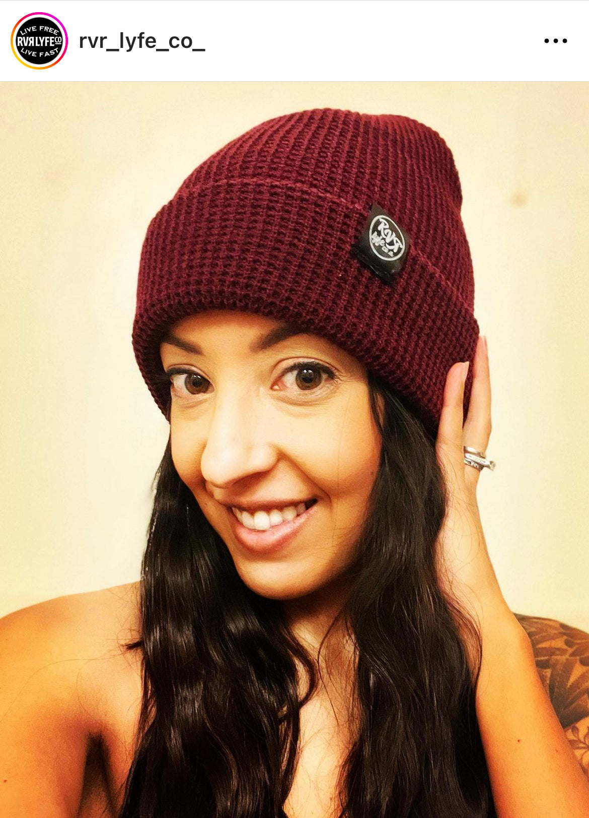 The RVR Beanie (Black/Grey/Maroon)