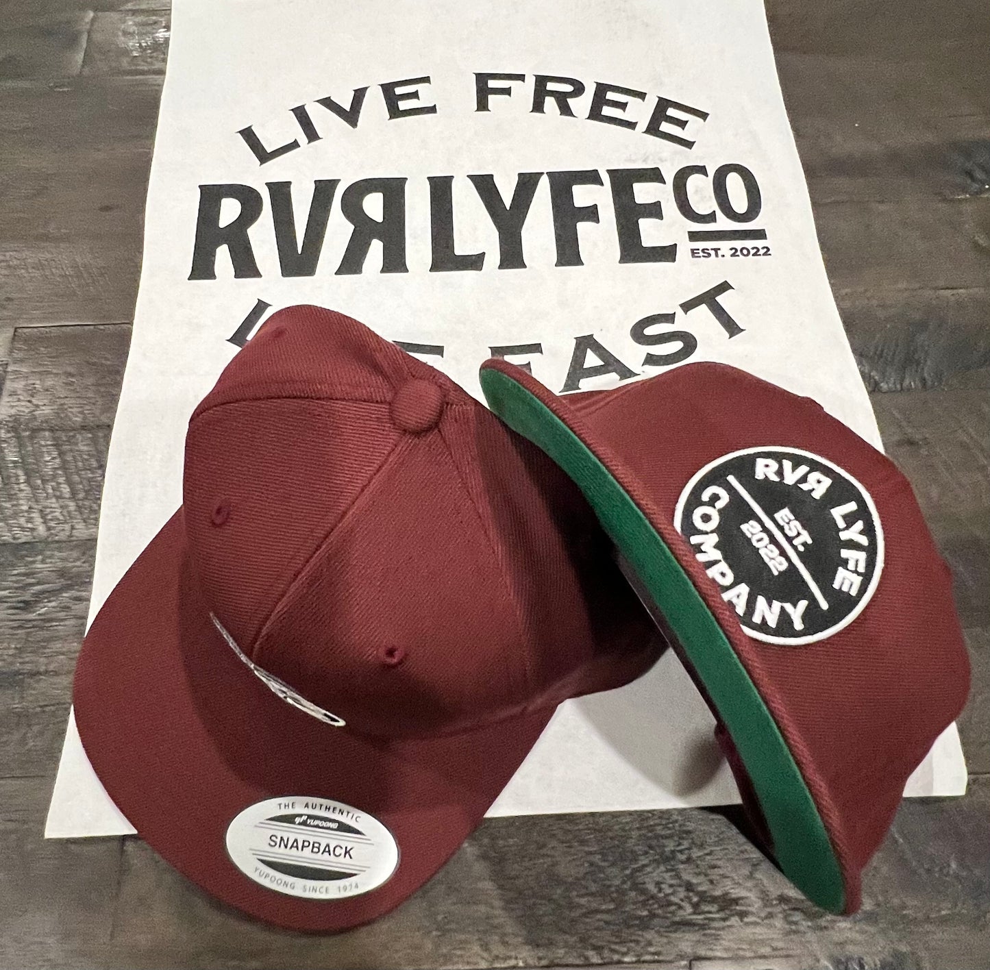 The Maroon RVR LYFE CO. Patch Hat