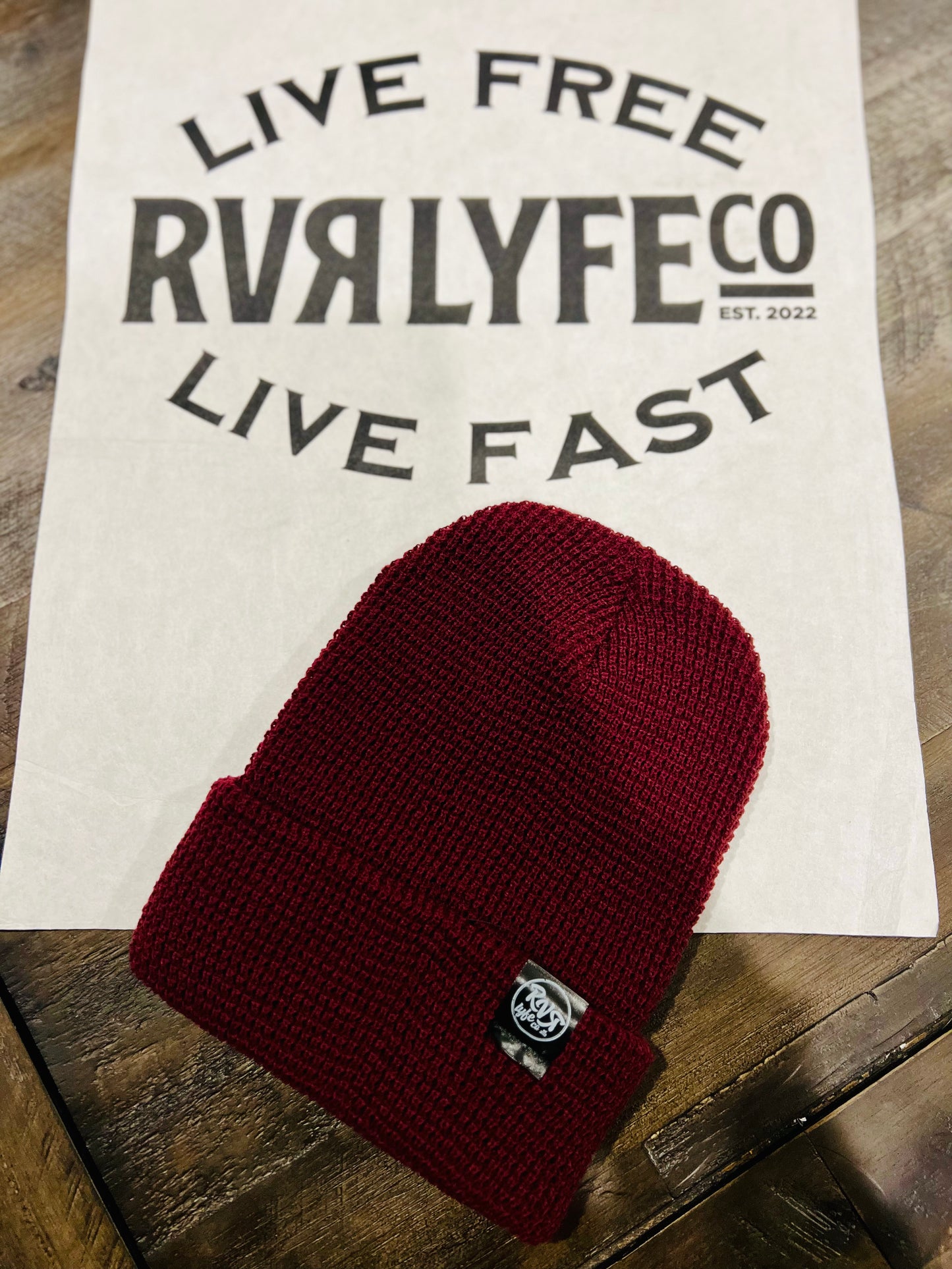 The RVR Beanie (Black/Grey/Maroon)